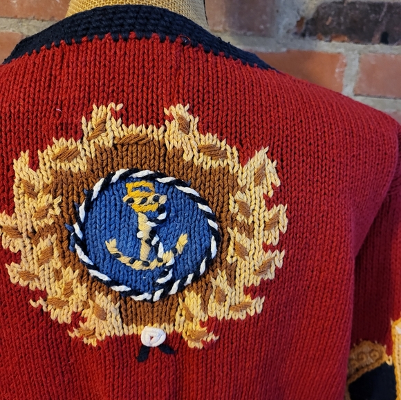 Eagle Eye collectibles 1995 cotton medium Nautical Themed Sweater - Picture 6 of 7